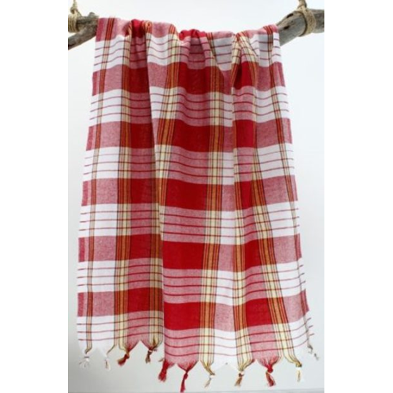 1. KALİTE PEŞTEMAL KIRMIZI